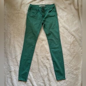 Skinny Low Rise Burberry Brit green jeans